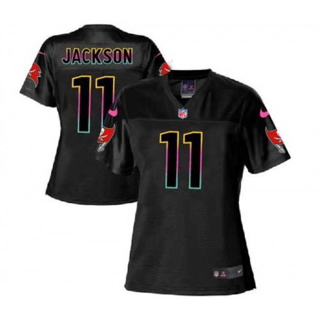 Women's Buccaneers #11 DeSean Jackson Black NFL Game Jersey