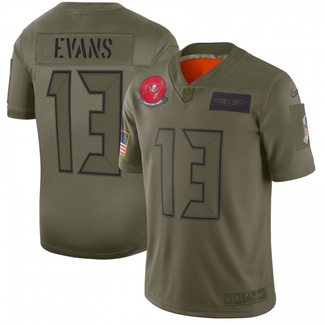 Nike Buccaneers #13 Mike Evans Camo Men's Stitched NFL Limited 2019 Salute To Service Jersey