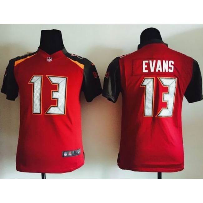 Tampa Bay Buccaneers #13 Mike Evans Red Team Color Youth Stitched NFL New Elite Jersey