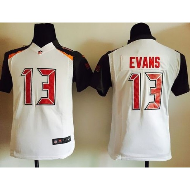 Tampa Bay Buccaneers #13 Mike Evans White Youth Stitched NFL New Elite Jersey