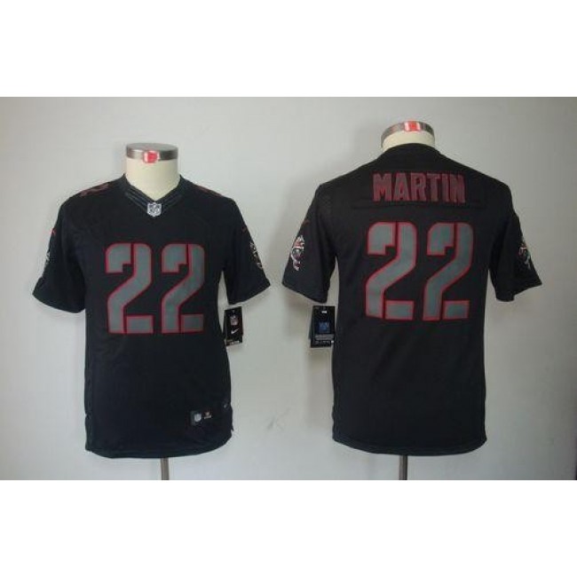Tampa Bay Buccaneers #22 Doug Martin Black Impact Youth Stitched NFL Limited Jersey