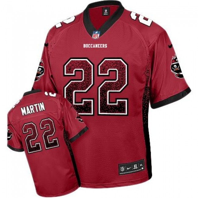 Tampa Bay Buccaneers #22 Doug Martin Red Team Color Youth Stitched NFL Elite Drift Fashion Jersey