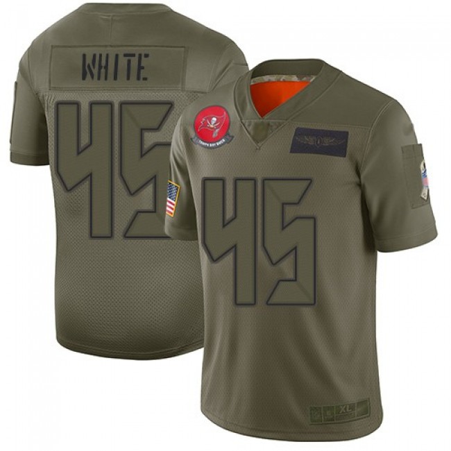 Nike Buccaneers #45 Devin White Camo Men's Stitched NFL Limited 2019 Salute To Service Jersey