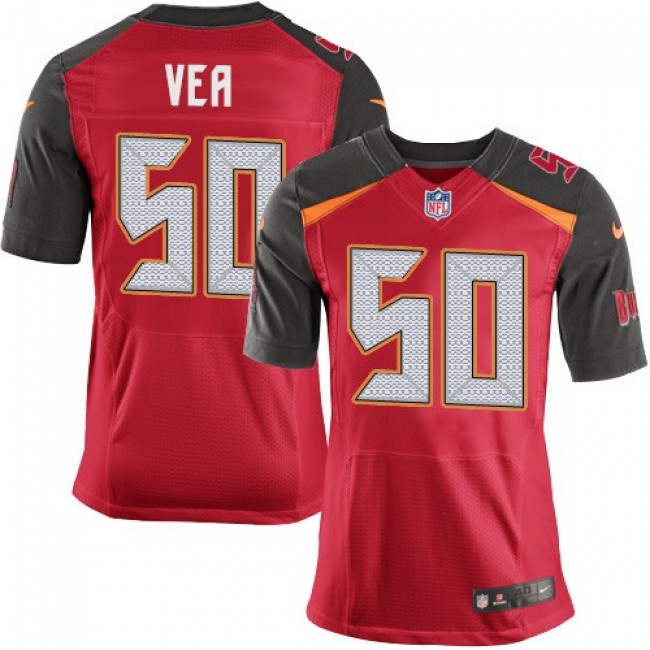 Nike Buccaneers #50 Vita Vea Red Team Color Men's Stitched NFL New Elite Jersey