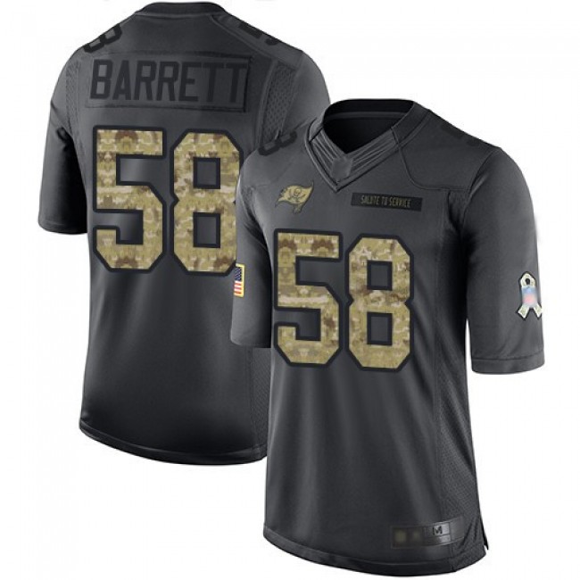 Nike Buccaneers #58 Shaquil Barrett Black Men's Stitched NFL Limited 2016 Salute to Service Jersey