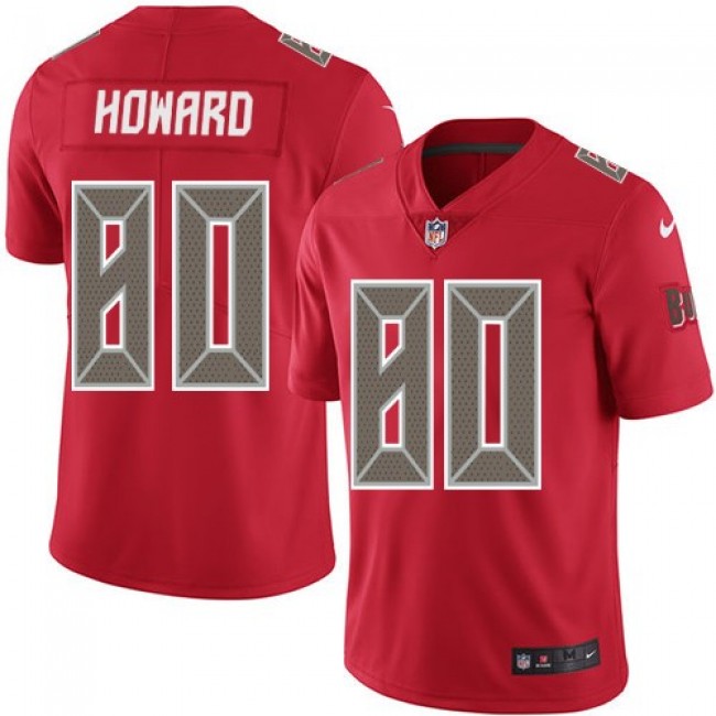 Tampa Bay Buccaneers #80 O. J. Howard Red Youth Stitched NFL Limited Rush Jersey