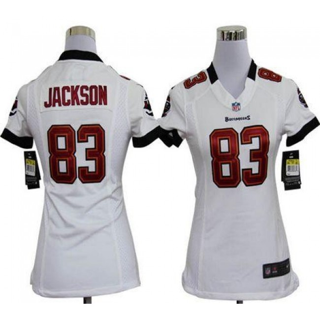 Women's Buccaneers #83 Vincent Jackson White Stitched NFL Elite Jersey