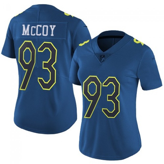 Women's Buccaneers #93 Gerald McCoy Navy Stitched NFL Limited NFC 2017 Pro Bowl Jersey
