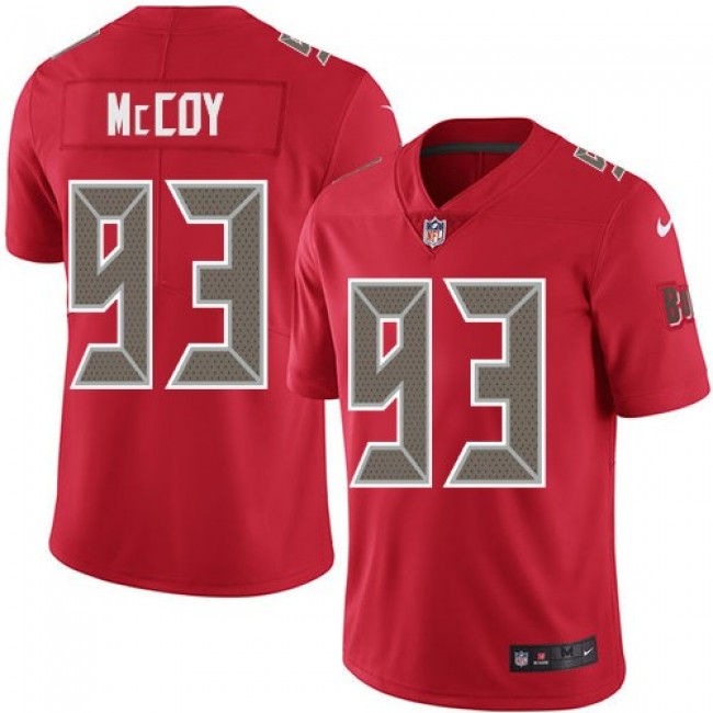 Tampa Bay Buccaneers #93 Gerald McCoy Red Youth Stitched NFL Limited Rush Jersey
