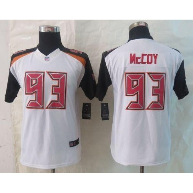 Tampa Bay Buccaneers #93 Gerald McCoy White Youth Stitched NFL New Limited Jersey