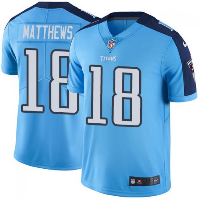 Tennessee Titans #18 Rishard Matthews Light Blue Team Color Youth Stitched NFL Vapor Untouchable Limited Jersey