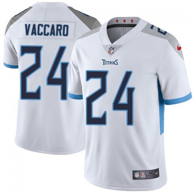 Nike Titans #24 Kenny Vaccaro White Men's Stitched NFL Vapor Untouchable Limited Jersey