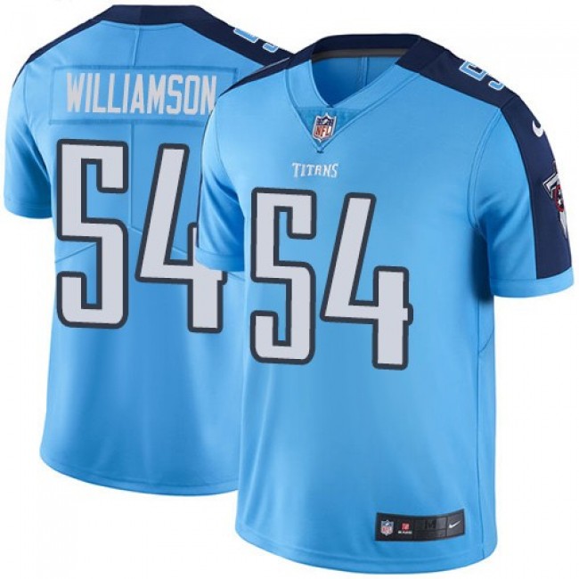 Tennessee Titans #54 Avery Williamson Light Blue Youth Stitched NFL Limited Rush Jersey