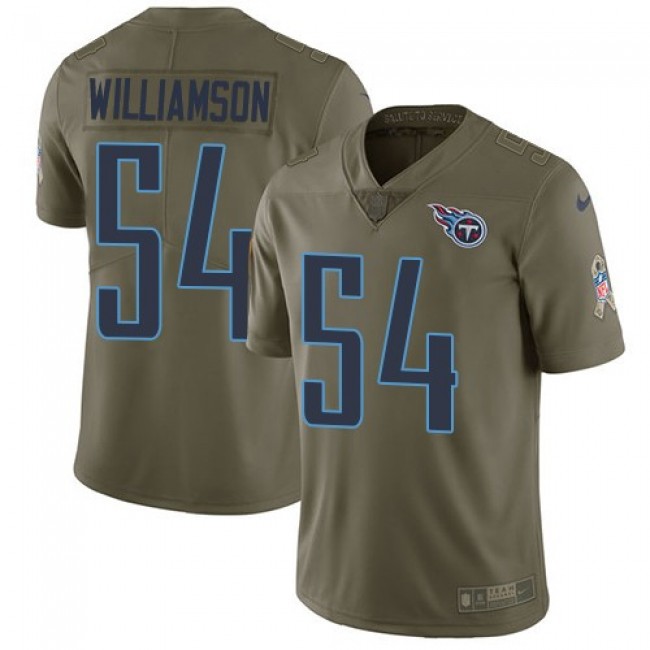 Tennessee Titans #54 Avery Williamson Olive Youth Stitched NFL Limited 2017 Salute to Service Jersey