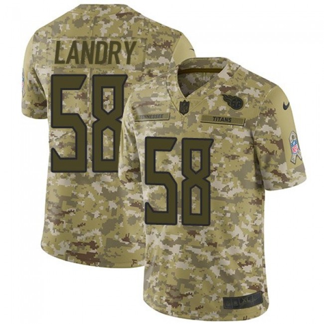 Nike Titans #58 Harold Landry Camo Men's Stitched NFL Limited 2018 Salute To Service Jersey
