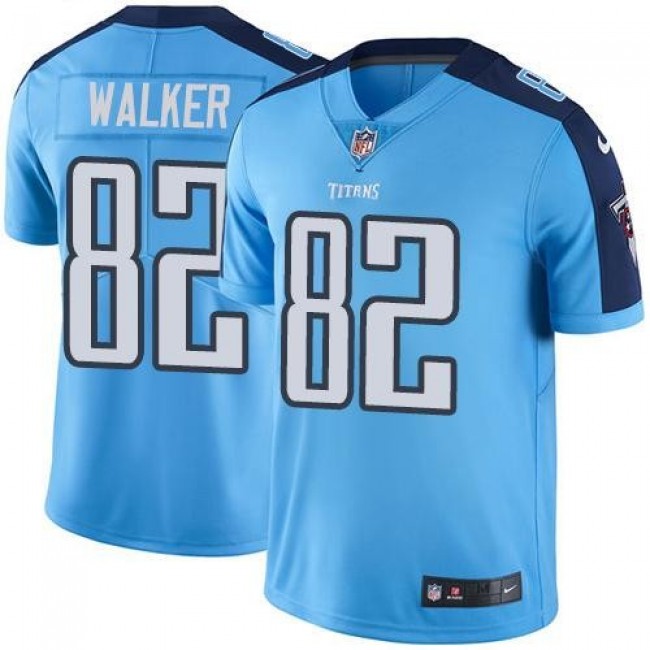 Tennessee Titans #82 Delanie Walker Light Blue Team Color Youth Stitched NFL Vapor Untouchable Limited Jersey