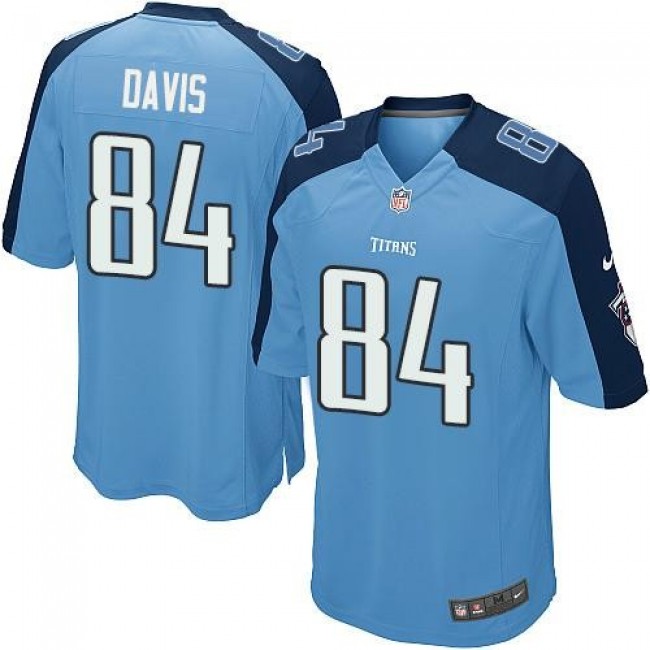 Tennessee Titans #84 Corey Davis Light Blue Team Color Youth Stitched NFL Elite Jersey