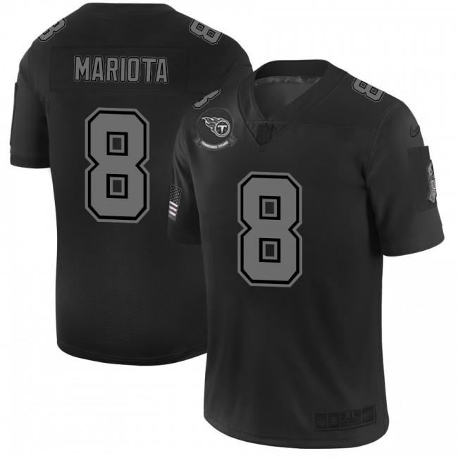 Tennessee Titans #8 Marcus Mariota Men's Nike Black 2019 Salute to Service Limited Stitched NFL Jersey