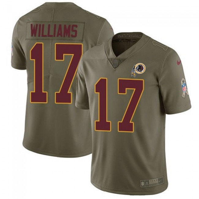 Nike Redskins #17 Doug Williams Olive Men's Stitched NFL Limited 2017 Salute to Service Jersey
