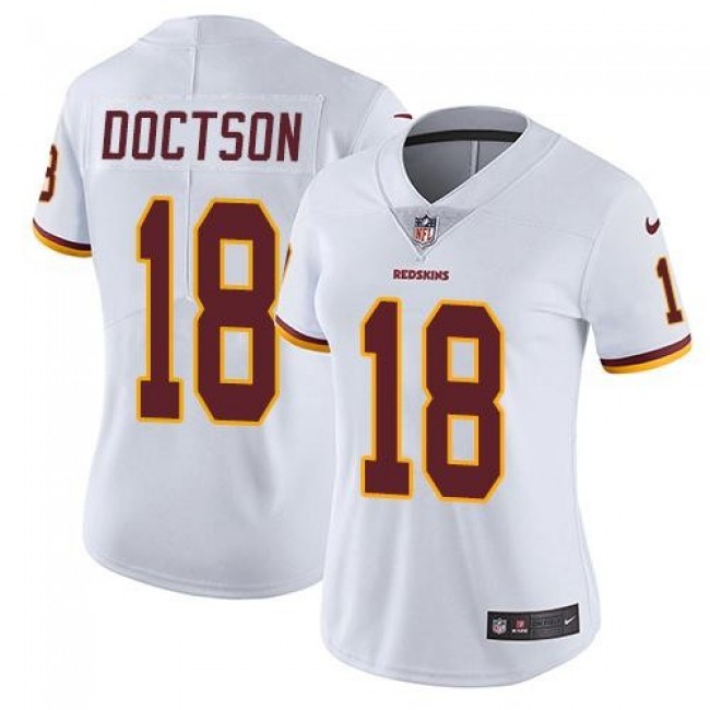 Women's Redskins #18 Josh Doctson White Stitched NFL Vapor Untouchable Limited Jersey