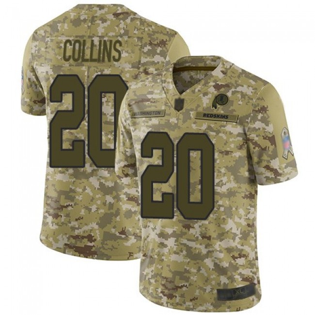 Nike Redskins #20 Landon Collins Camo Men's Stitched NFL Limited 2018 Salute To Service Jersey
