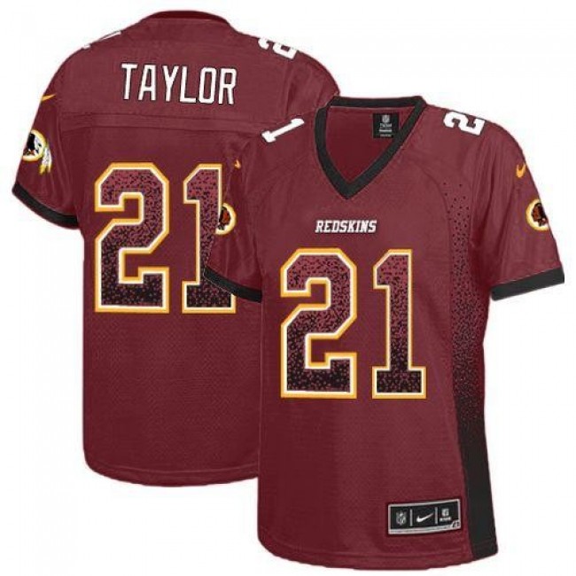 Women's Redskins #21 Sean Taylor Burgundy Red Team Color Stitched NFL Elite Drift Jersey