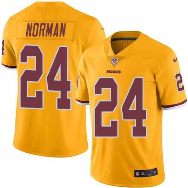 Washington Redskins #24 Josh Norman Gold Youth Stitched NFL Limited Rush Jersey