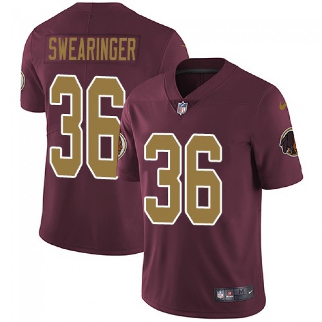 Washington Redskins #36 D.J. Swearinger Burgundy Red Alternate Youth Stitched NFL Vapor Untouchable Limited Jersey