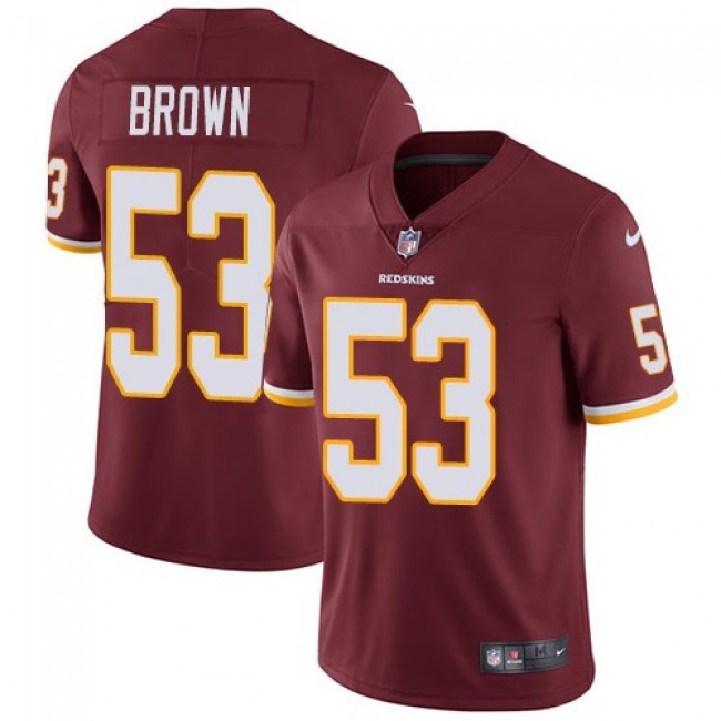Washington Redskins #53 Zach Brown Burgundy Red Team Color Youth Stitched NFL Vapor Untouchable Limited Jersey