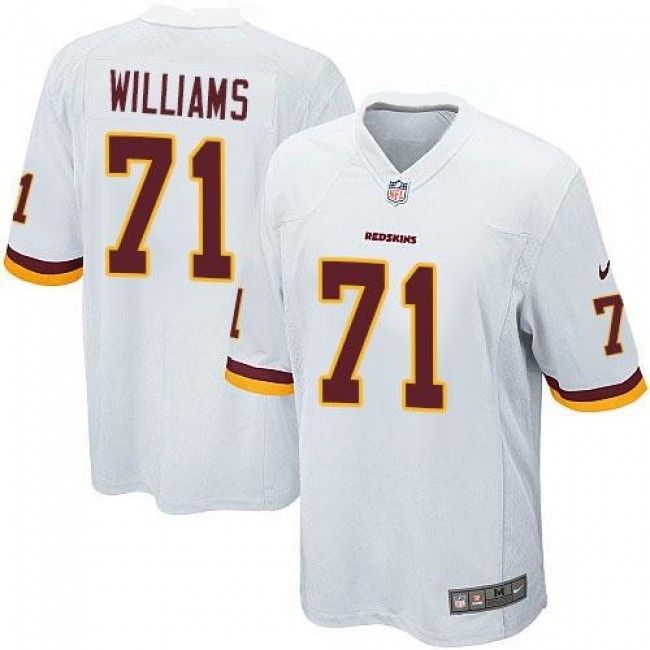 Washington Redskins #71 Trent Williams White Youth Stitched NFL Elite Jersey