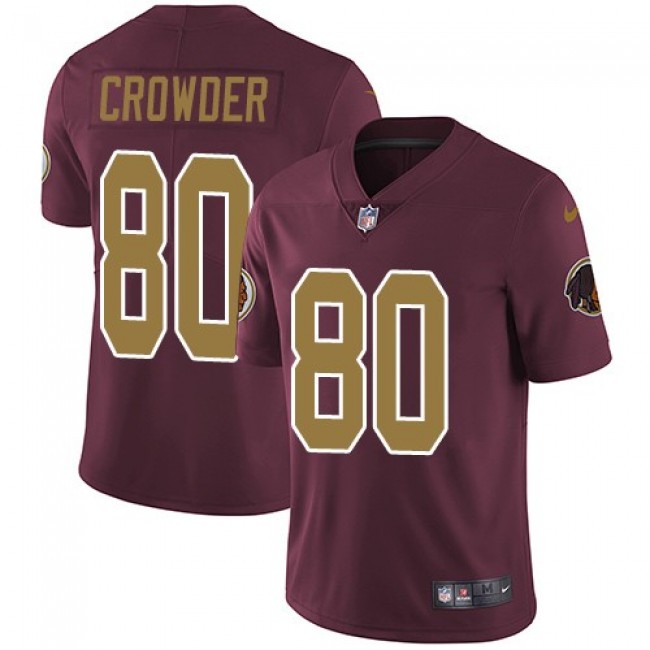Washington Redskins #80 Jamison Crowder Burgundy Red Alternate Youth Stitched NFL Vapor Untouchable Limited Jersey