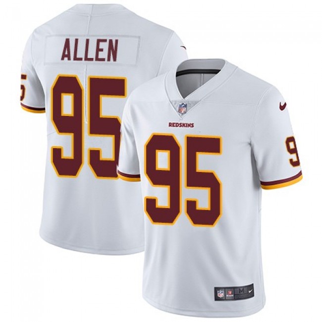 Washington Redskins #95 Jonathan Allen White Youth Stitched NFL Vapor Untouchable Limited Jersey