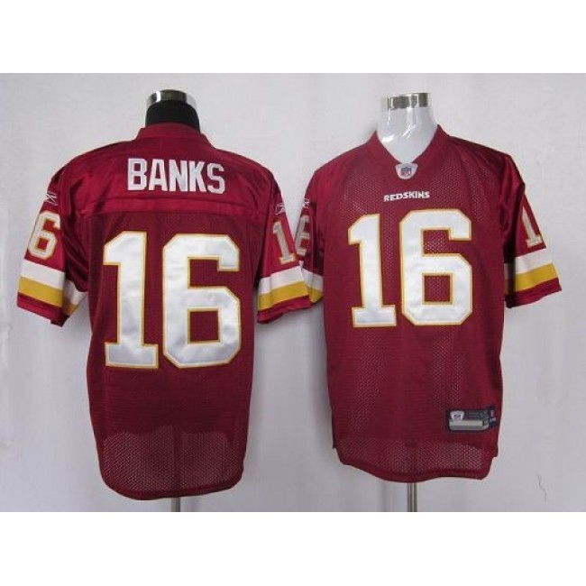 Redskins #16 Brandon Banks Red Stitched NFL Jersey